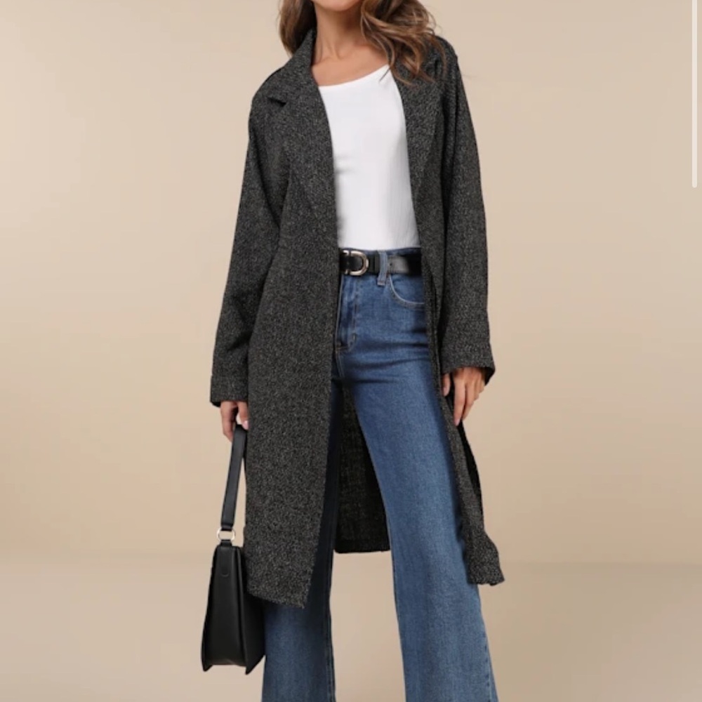Lulus prepped perfection tweed trench coat